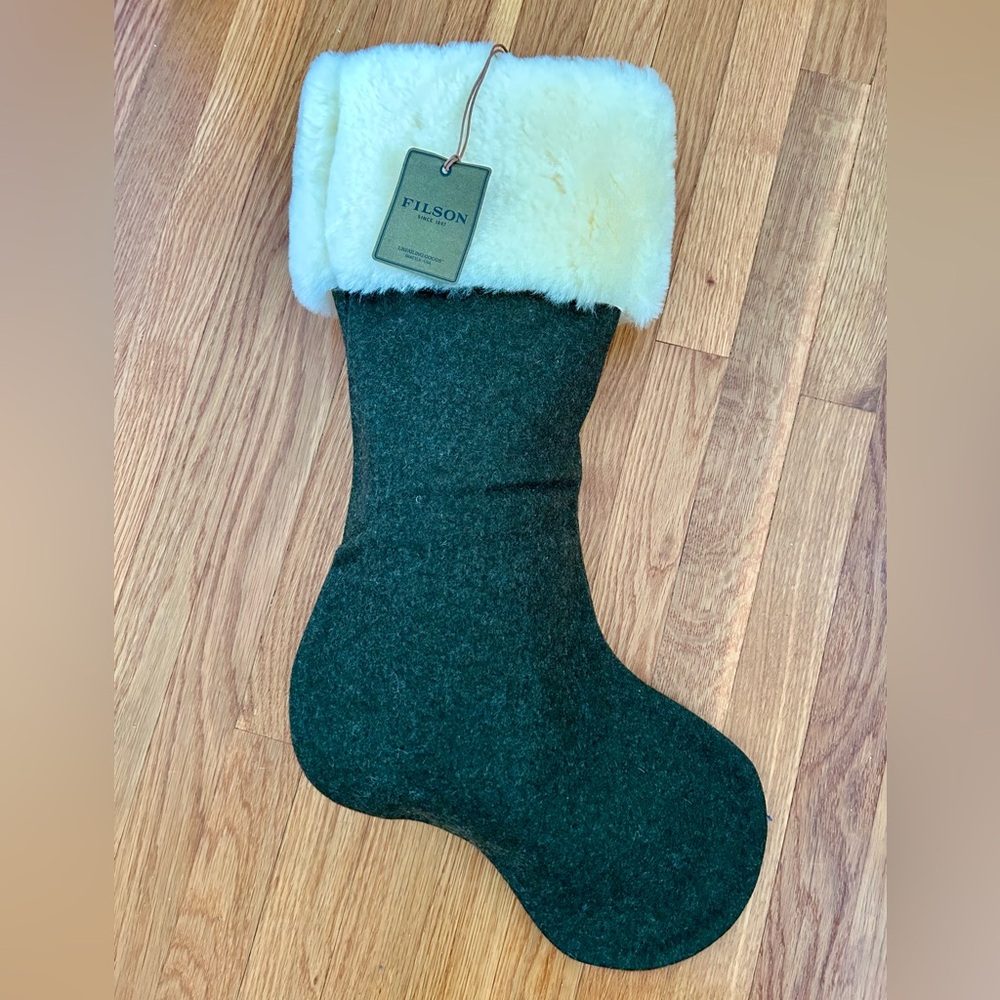 FILSON Mackinaw Wool Christmas Stocking in Forest Green LOWEST PRICE ON POSHMARK